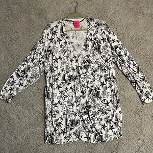 Betsey Johnson for Torrid open cardigan - skull print size 3